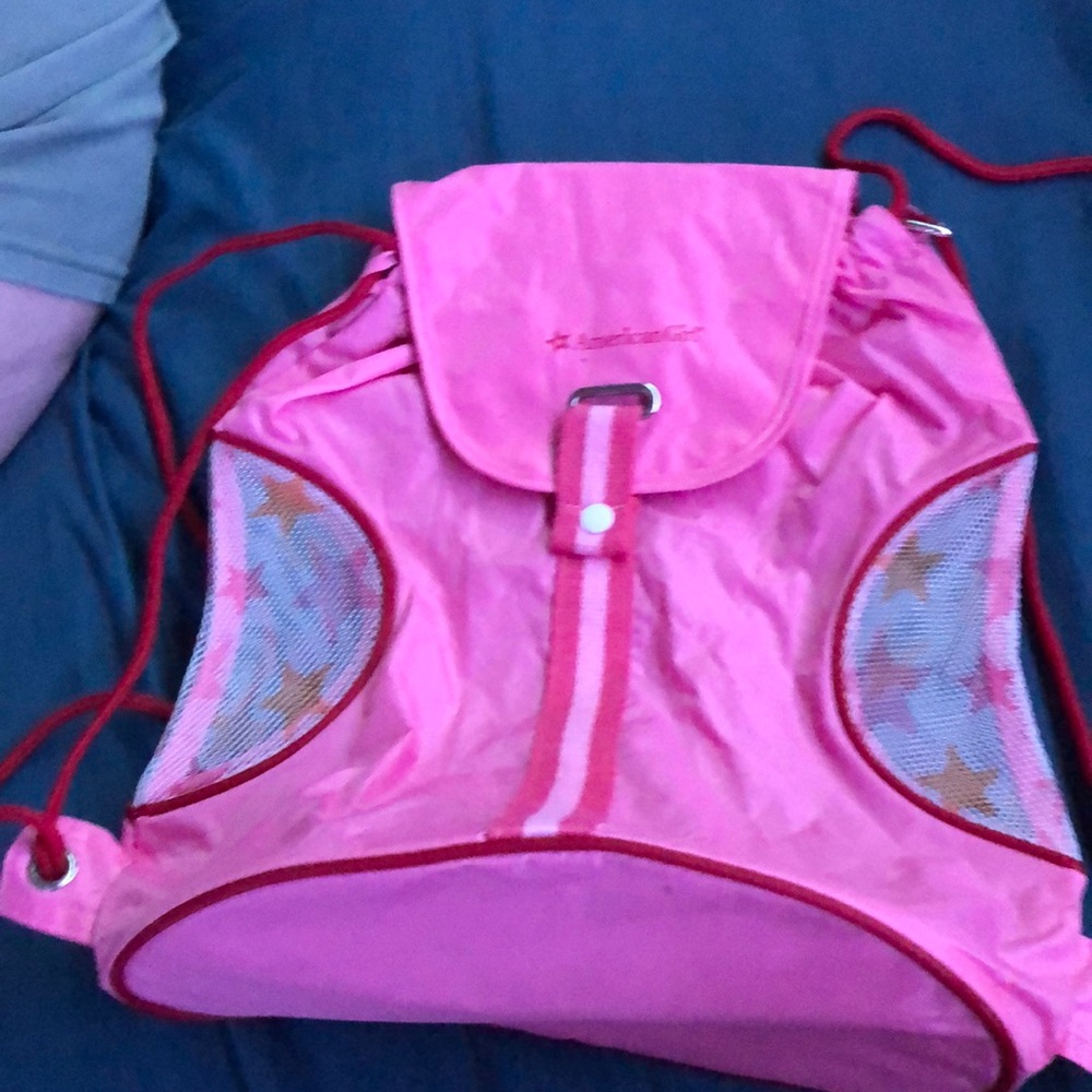 Drawstring beach bag